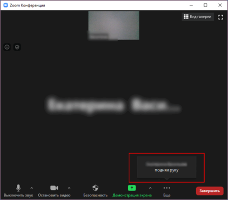 Как поднять руку в zoom на компьютере